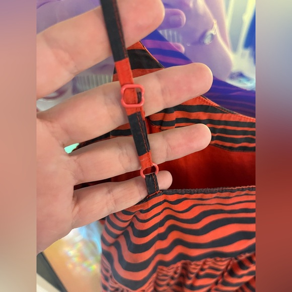 EUC Red/Navy Stripe Maxi Dress - Picture 6 of 7